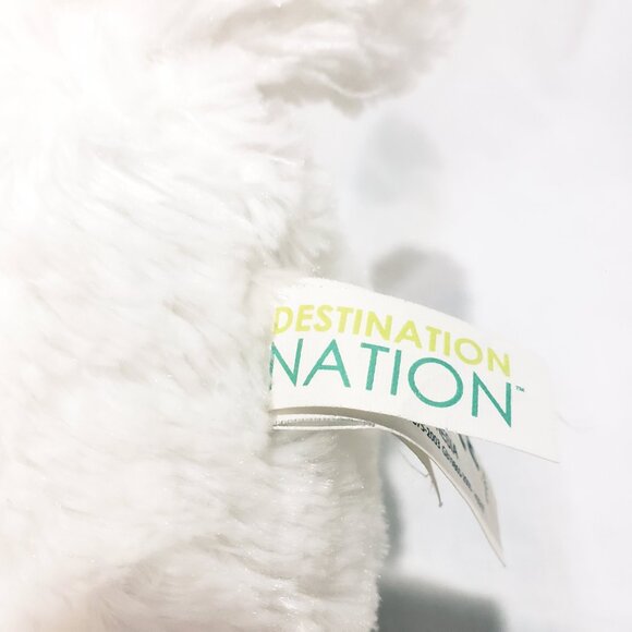 White Tiger Plush Stuffed Animal 10" Destination Nation Aurora 2015 Blue Eyes - Picture 8 of 10